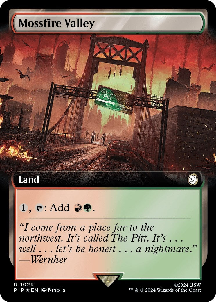 Image for Mossfire Valley (Extended Art) (Surge Foil) (1029) - Magic: The Gathering
