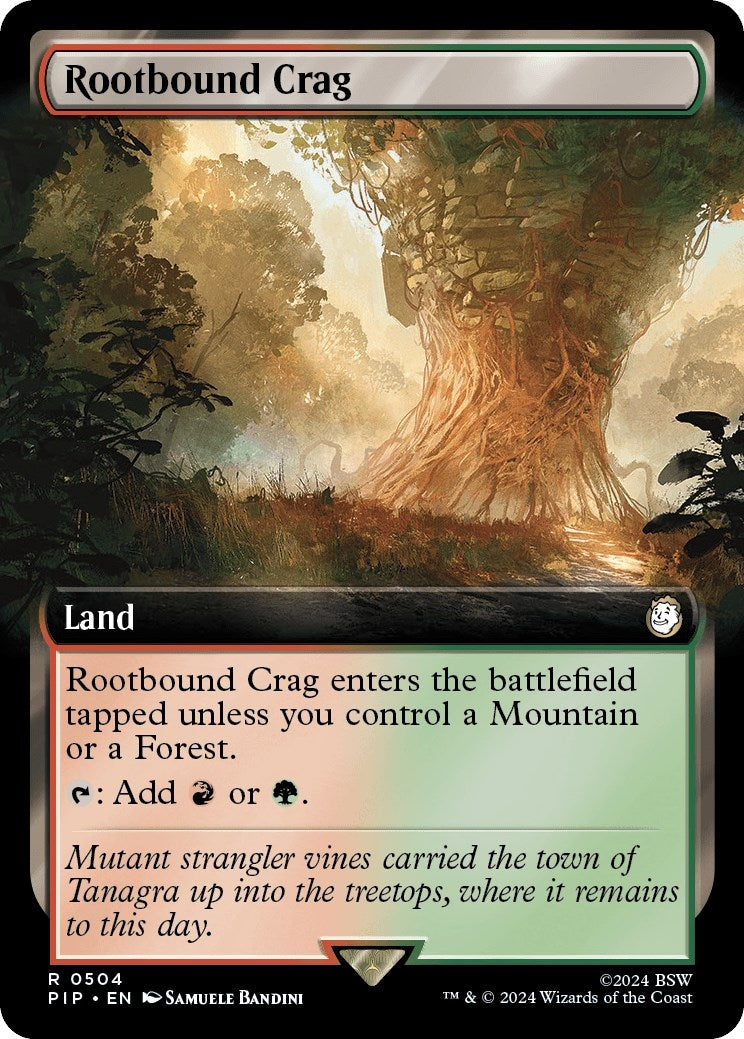 Image for Rootbound Crag (Extended Art) (504) - Magic: The Gathering