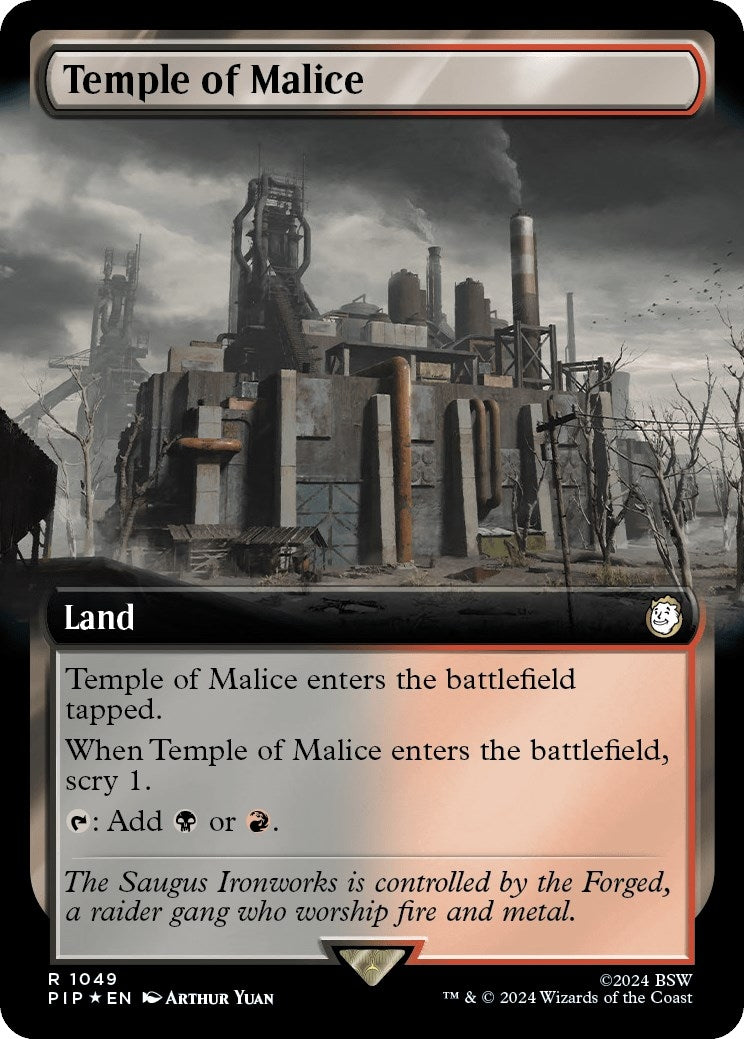 Image for Temple of Malice (Extended Art) (Surge Foil) (1049) - Magic: The Gathering