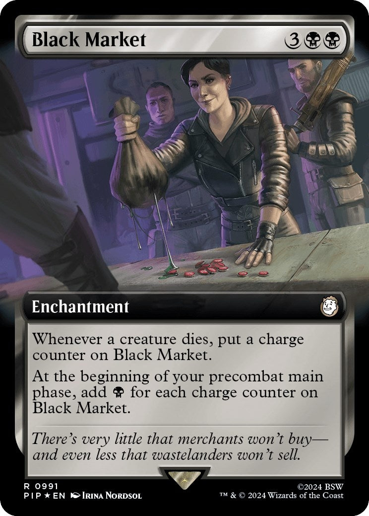 Image for Black Market (Extended Art) (Surge Foil) (991) - Magic: The Gathering