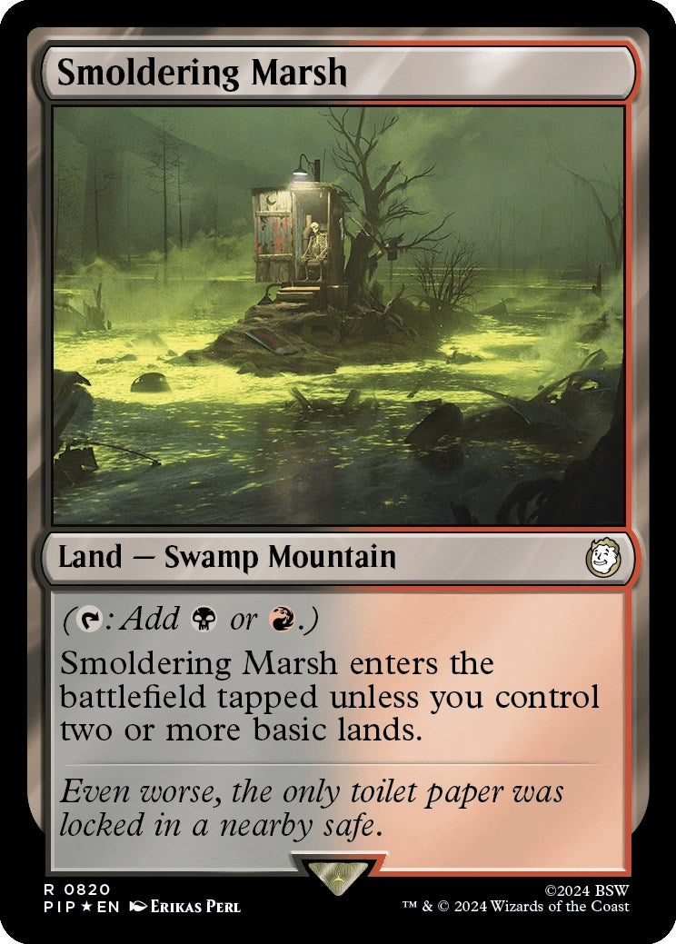 Image for Smoldering Marsh (Surge Foil) (820) - Magic: The Gathering