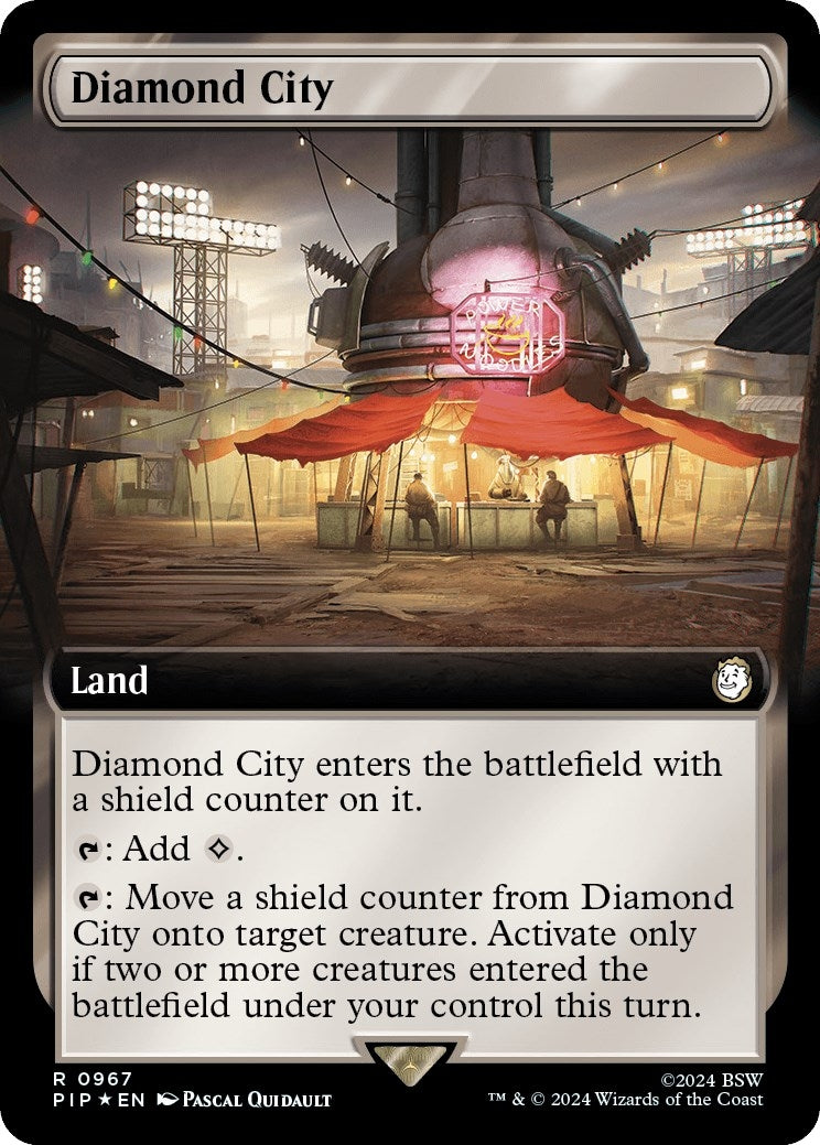 Image for Diamond City (Extended Art) (Surge Foil) (967) - Magic: The Gathering