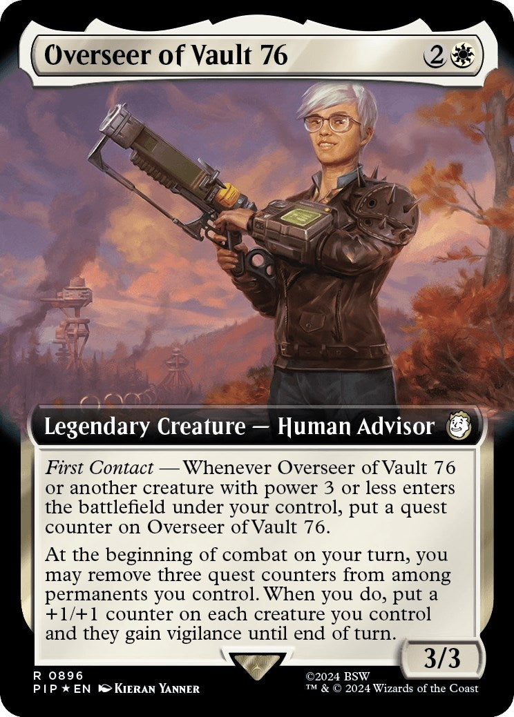 Image for Overseer of Vault 76 (Extended Art) (Surge Foil) (896) - Magic: The Gathering