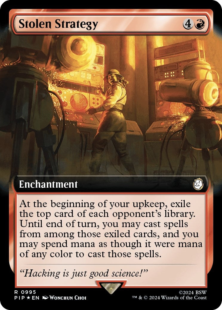 Image for Stolen Strategy (Extended Art) (Surge Foil) (995) - Magic: The Gathering