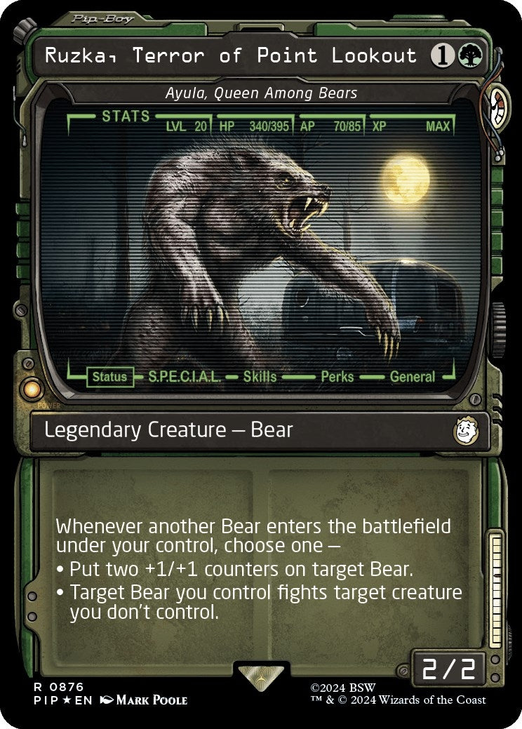 Image for Ruzka, Terror of Point Lookout - Ayula, Queen Among Bears (Showcase) (Surge Foil) (876) - Magic: The Gathering