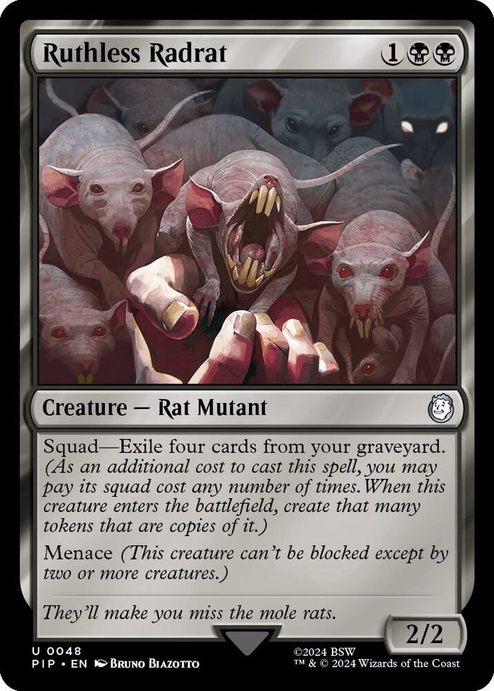 Image for Ruthless Radrat (48) - Magic: The Gathering