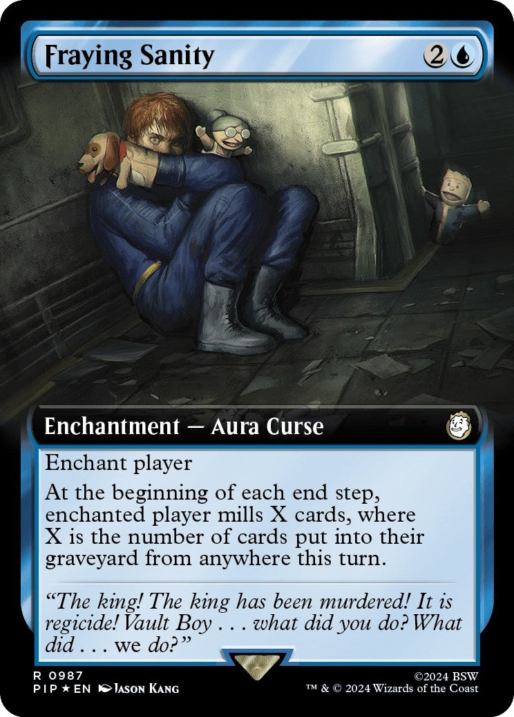 Image for Fraying Sanity (Extended Art) (Surge Foil) (987) - Magic: The Gathering