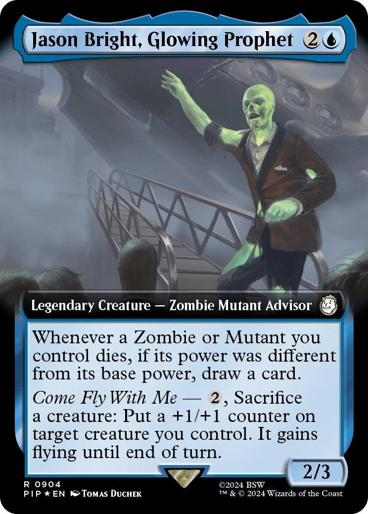 Image for Jason Bright, Glowing Prophet (Extended Art) (Surge Foil) (904) - Magic: The Gathering