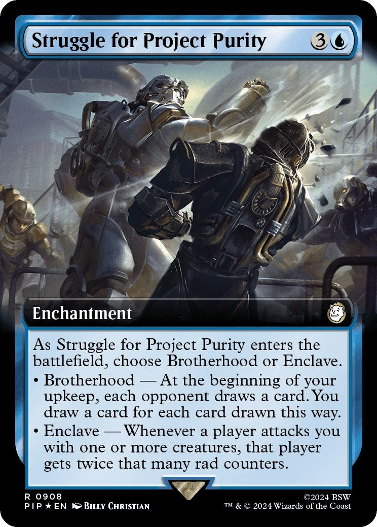 Image for Struggle for Project Purity (Extended Art) (Surge Foil) (908) - Magic: The Gathering