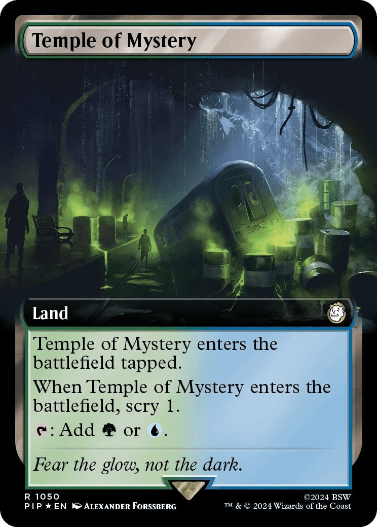 Image for Temple of Mystery (Extended Art) (Surge Foil) (1050) (PIP) - Magic: The Gathering