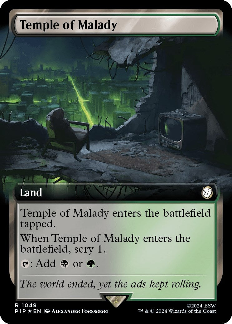 Image for Temple of Malady (Extended Art) (Surge Foil) (1048) - Magic: The Gathering