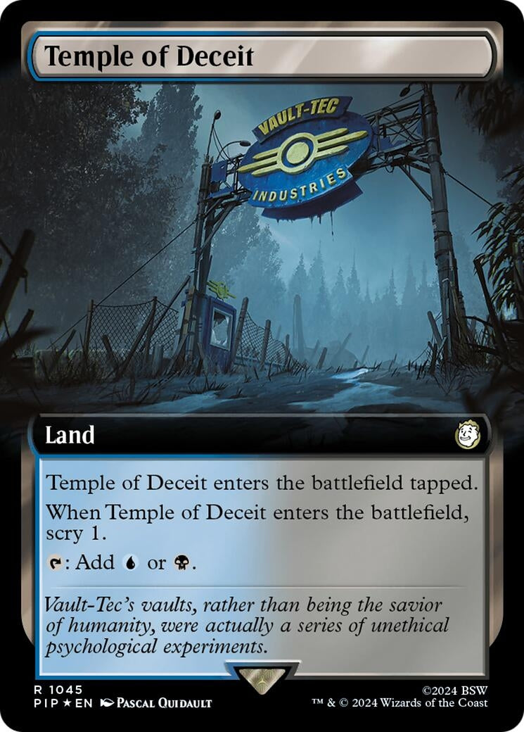 Image for Temple of Deceit (Extended Art) (Surge Foil) (1045) - Magic: The Gathering