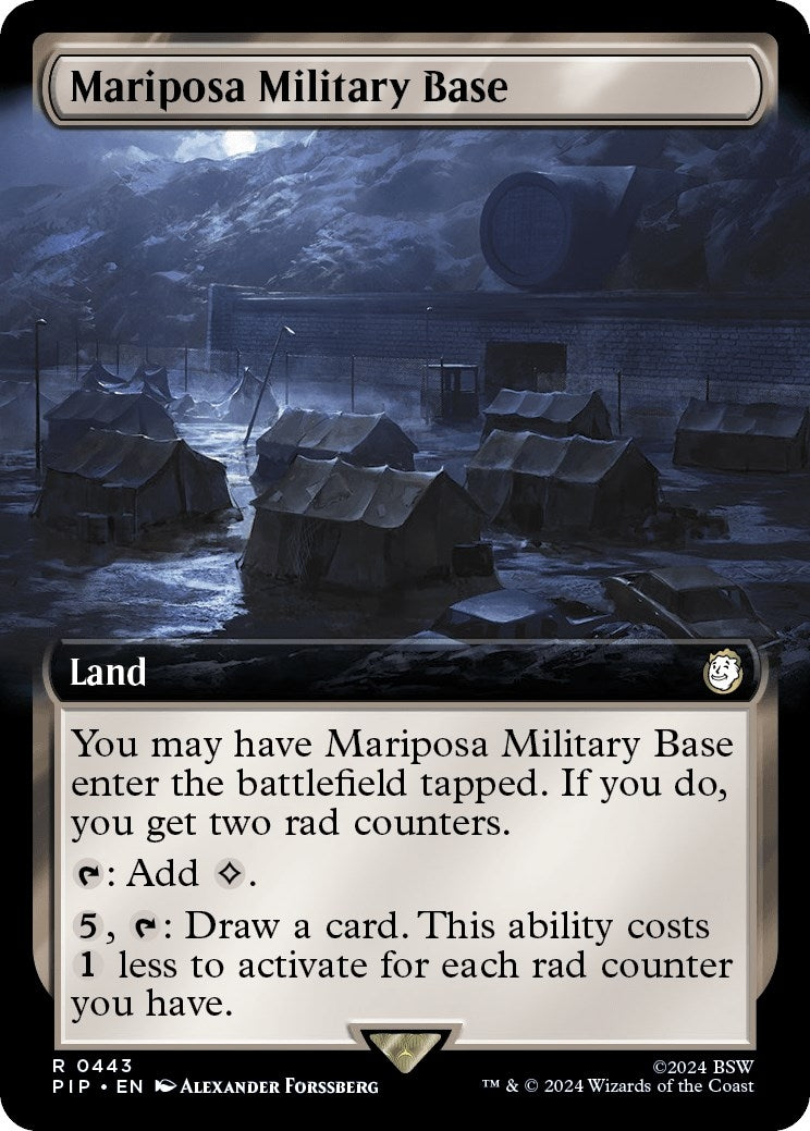 Image for Mariposa Military Base (Extended Art) (443) - Magic: The Gathering