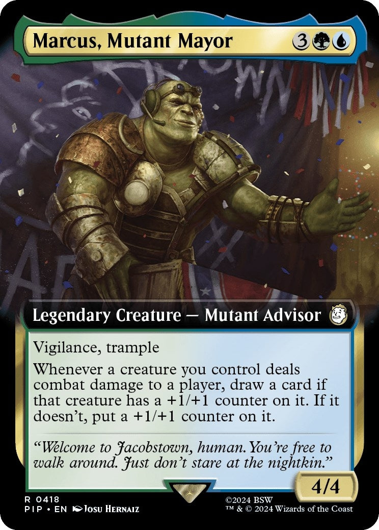 Image for Marcus, Mutant Mayor (Extended Art) (418) - Magic: The Gathering