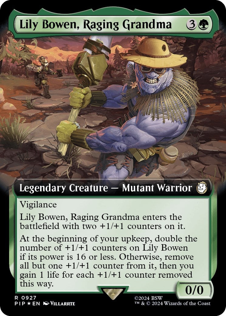 Image for Lily Bowen, Raging Grandma (Extended Art) (Surge Foil) (927) - Magic: The Gathering