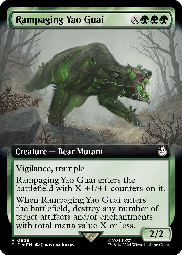 Image for Rampaging Yao Guai (Extended Art) (Surge Foil) (929) - Magic: The Gathering