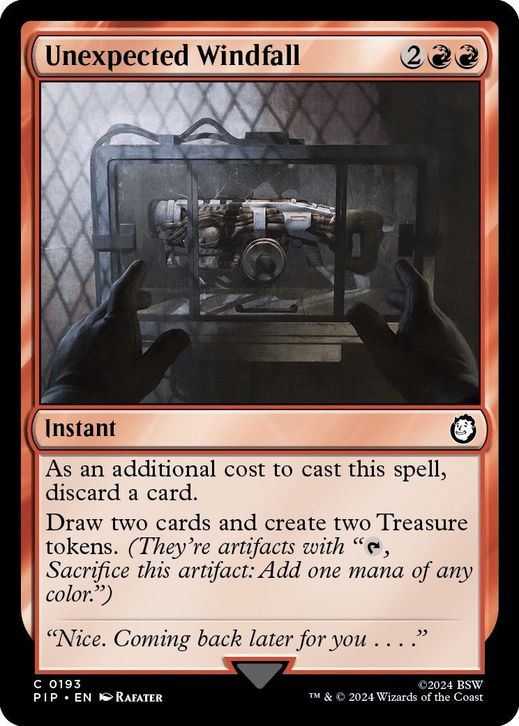 Image for Unexpected Windfall (193) - Magic: The Gathering