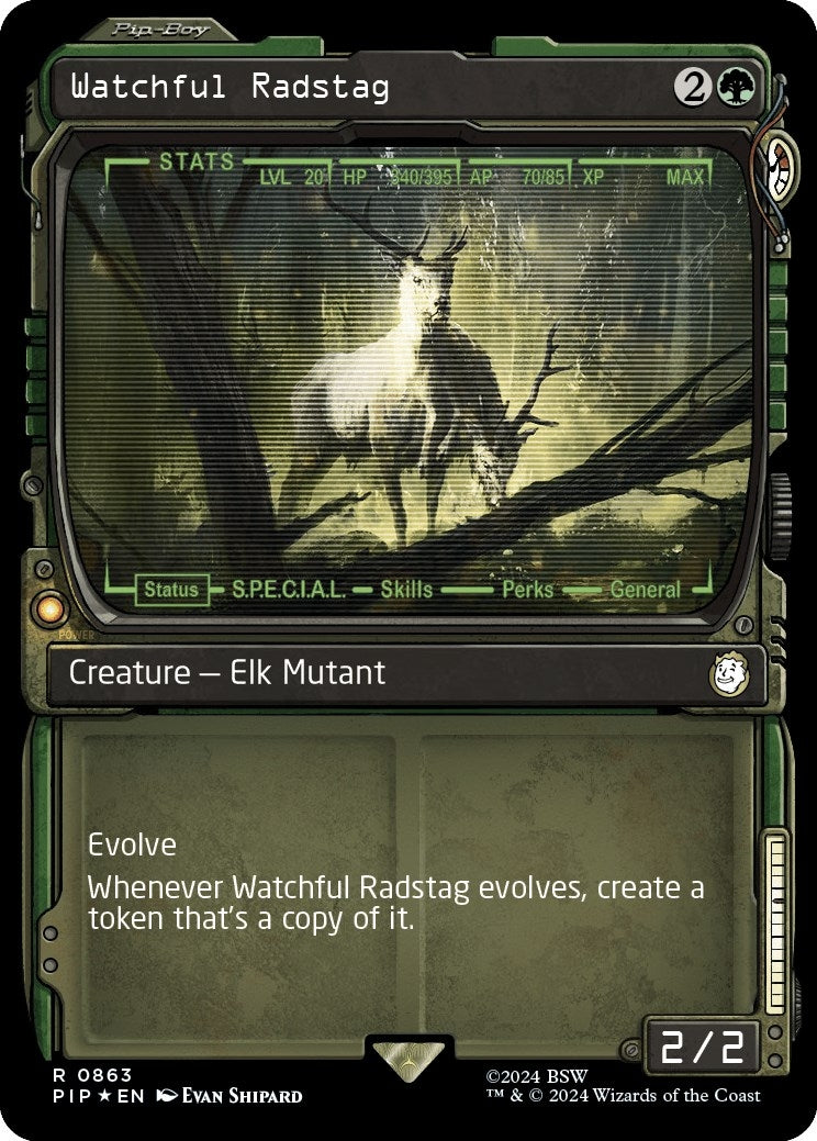 Image for Watchful Radstag (Showcase) (Surge Foil) (863) - Magic: The Gathering