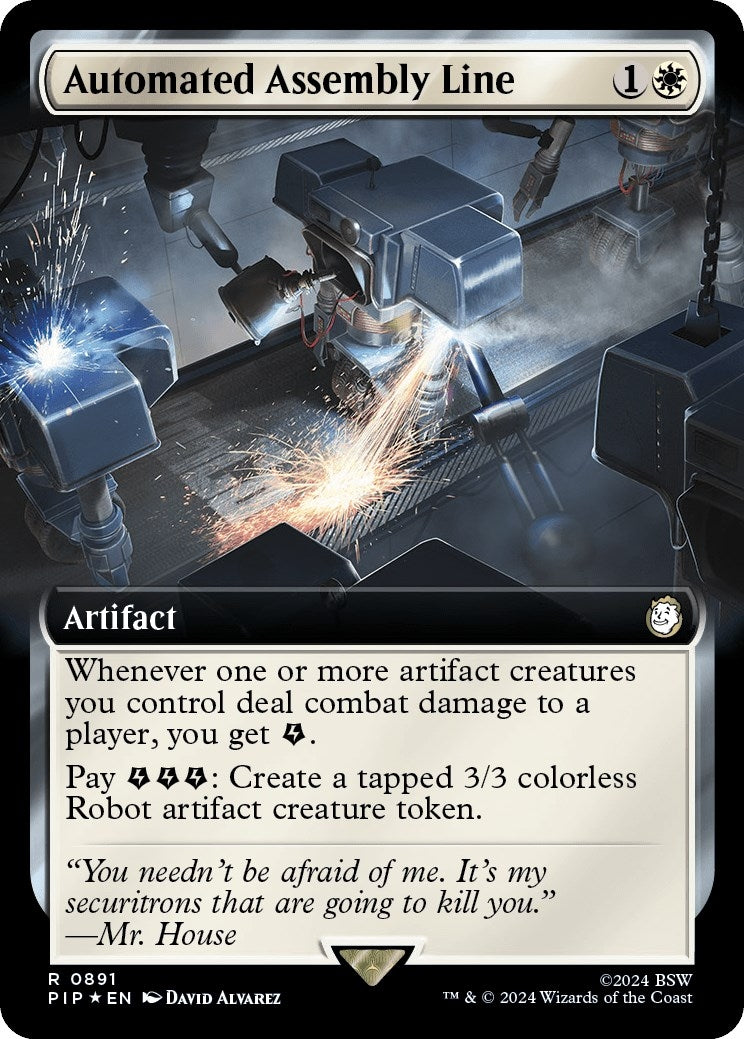 Image for Automated Assembly Line (Extended Art) (Surge Foil) (891) - Magic: The Gathering