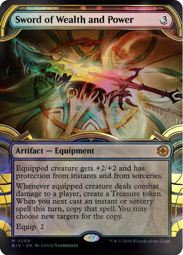 Image for Sword of Wealth and Power (Showcase) (Raised Foil) (64) - Magic: The Gathering