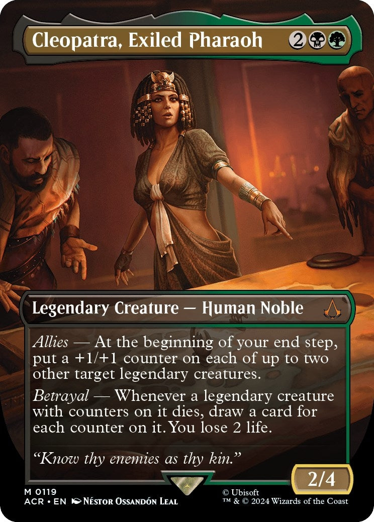 Image for Cleopatra, Exiled Pharaoh (Borderless) (119) - Magic: The Gathering
