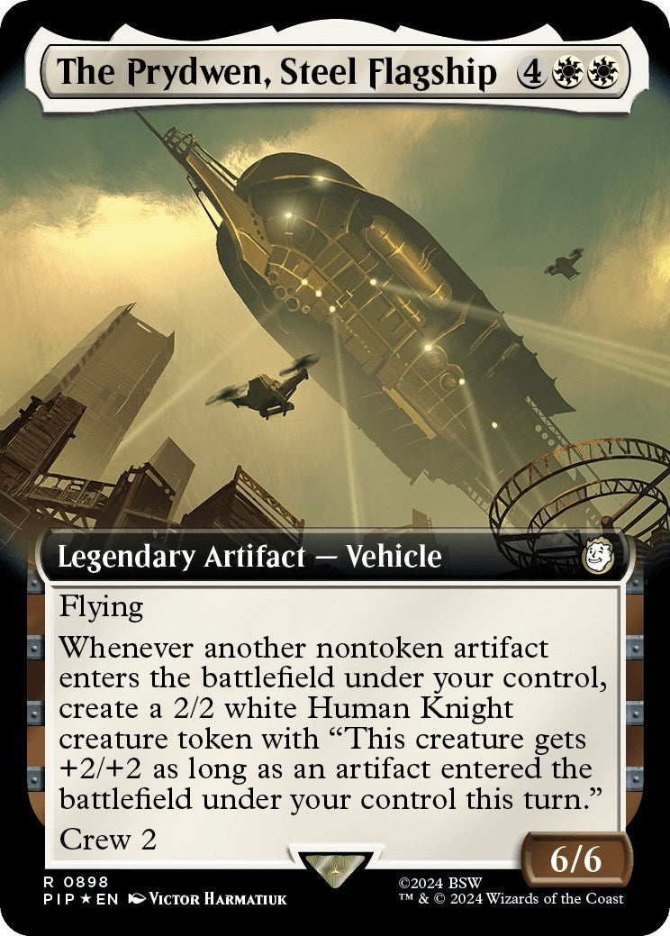 Image for The Prydwen, Steel Flagship (Extended Art) (Surge Foil) (898) - Magic: The Gathering