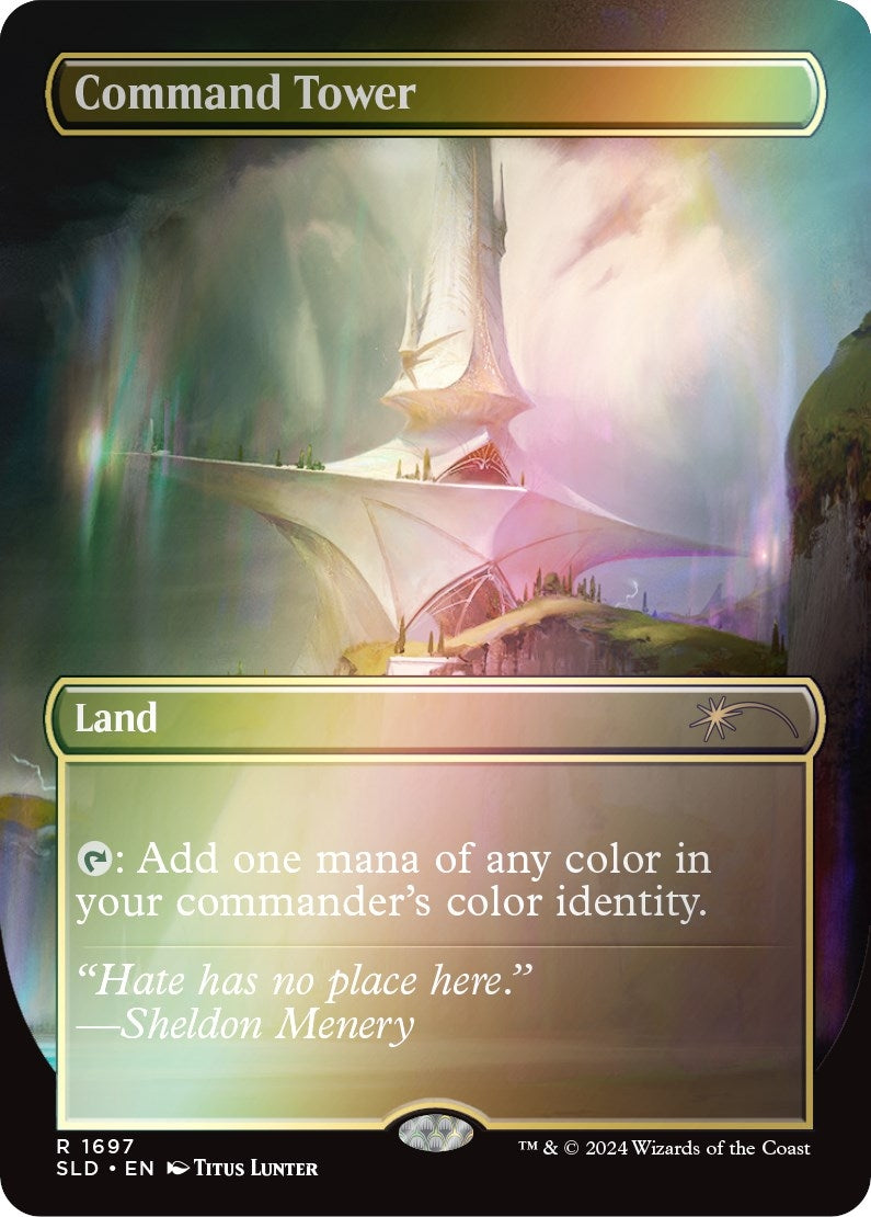 Image for Command Tower (1697) (Rainbow Foil) (1697) - Magic: The Gathering