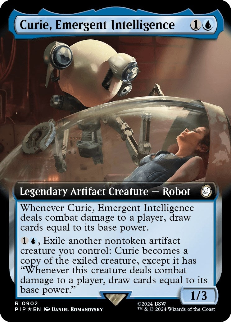 Image for Curie, Emergent Intelligence (Extended Art) (Surge Foil) (902) - Magic: The Gathering
