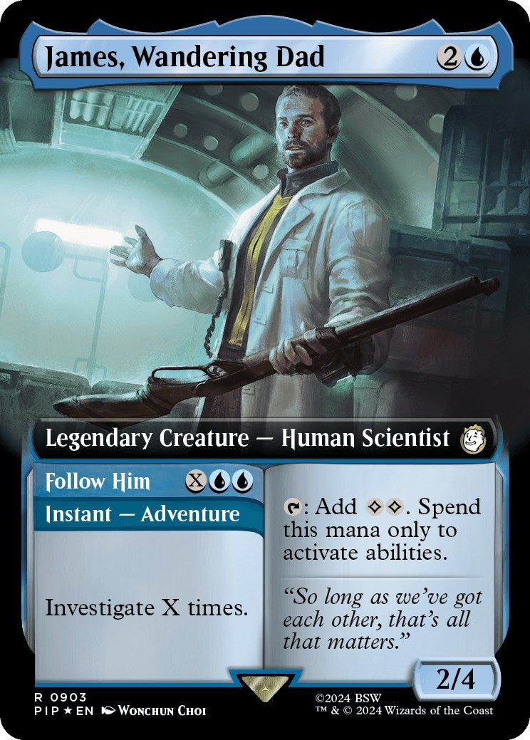 Image for James, Wandering Dad (Extended Art) (Surge Foil) (903) - Magic: The Gathering
