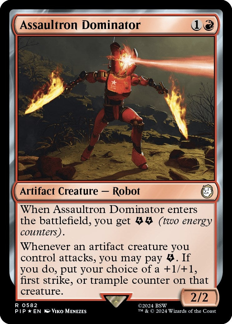 Image for Assaultron Dominator (Surge Foil) (582) - Magic: The Gathering