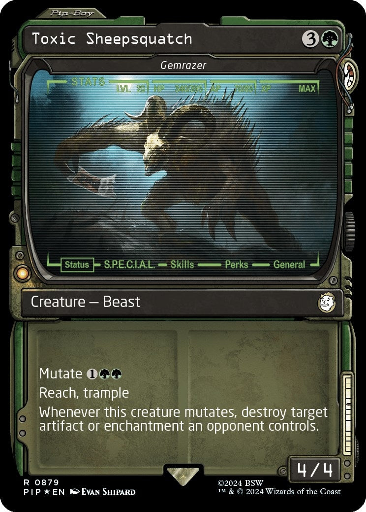 Image for Toxic Sheepsquatch - Gemrazer (Showcase) (Surge Foil) (879) - Magic: The Gathering