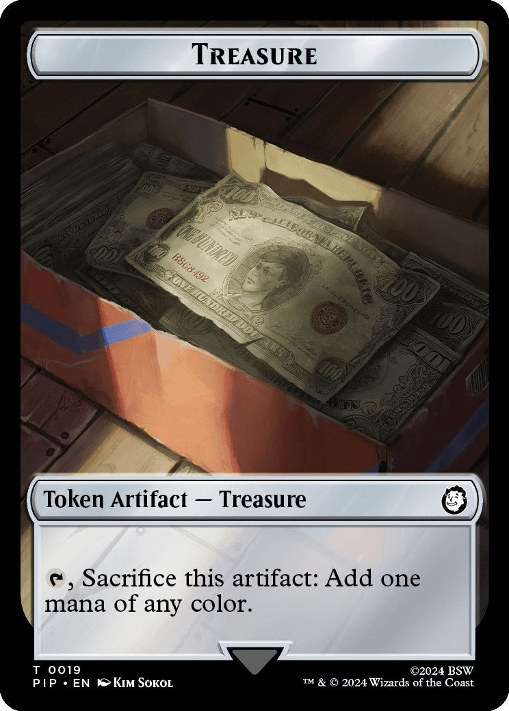 Image for Treasure (0019) // Robot Double-Sided Token (19 // 16) - Magic: The Gathering