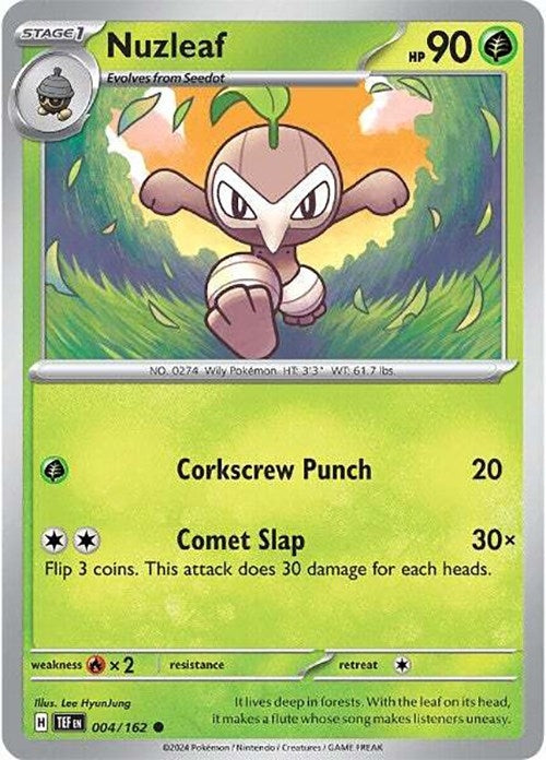Image for Nuzleaf (004/162) (TEF) - Pokemon