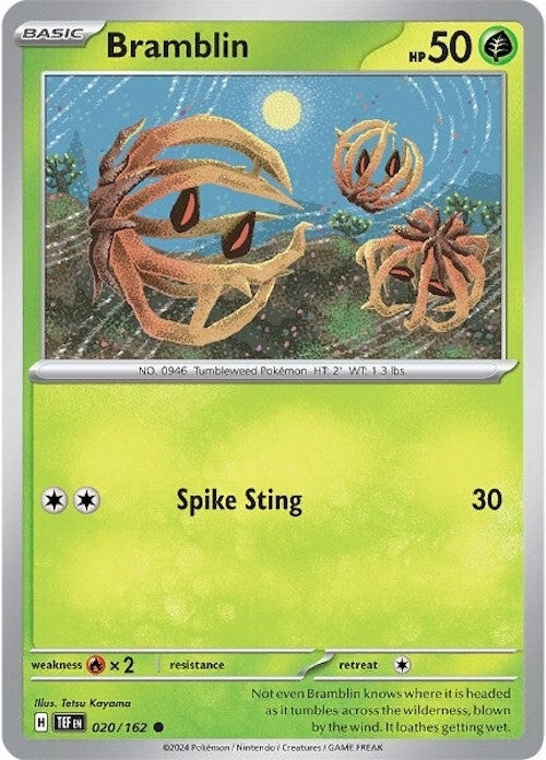 Image for Bramblin (020/162) (TEF) - Pokemon