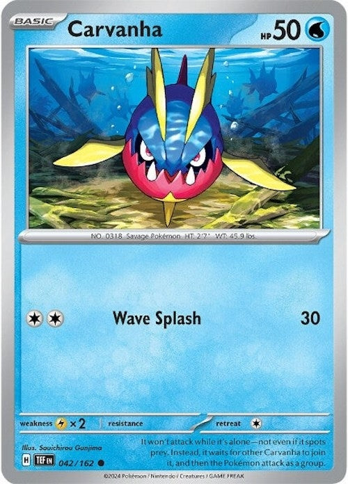Image for Carvanha (042/162) (TEF) - Pokemon