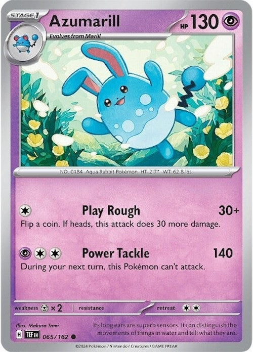 Image for Azumarill (065/162) (TEF) - Pokemon