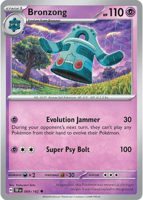 Image for Bronzong (069/162) (TEF) - Pokemon