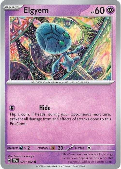 Image for Elgyem (073/162) (TEF) - Pokemon