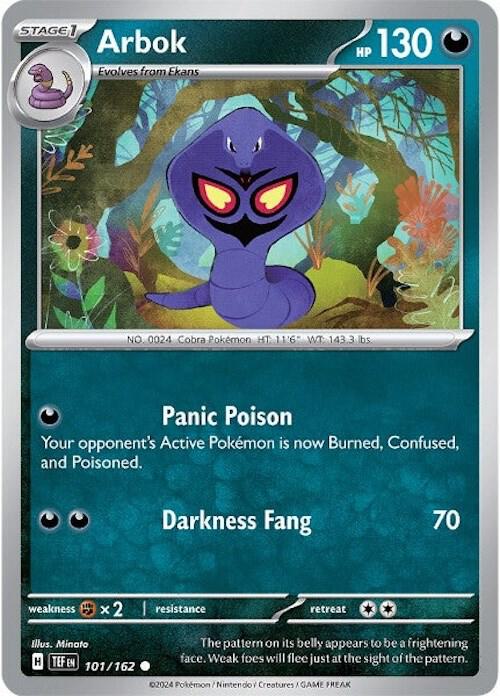 Image for Arbok (101/162) (TEF) - Pokemon