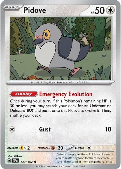 Image for Pidove (133/162) (TEF) - Pokemon