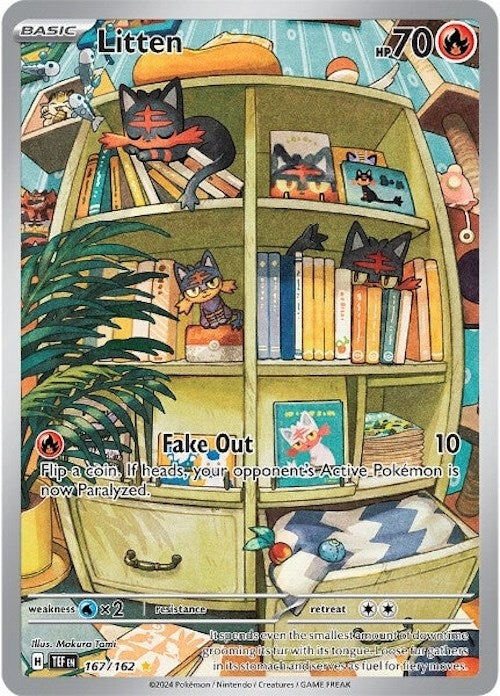 Image for Litten (167/162) (TEF) - Pokemon