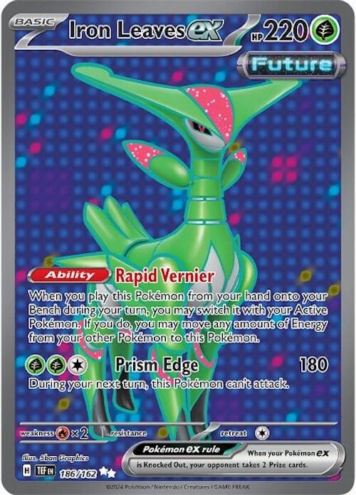 Image for Iron Leaves ex (186/162) (TEF) - Pokemon