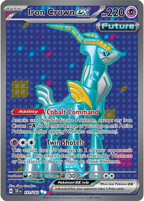 Image for Iron Crown ex (191/162) (TEF) - Pokemon