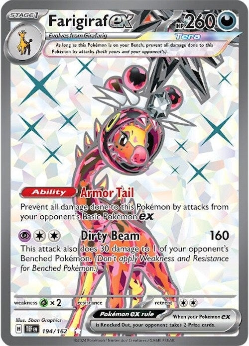 Image for Farigiraf ex (194/162) (TEF) - Pokemon