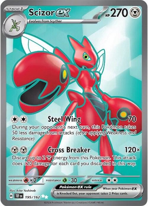 Image for Scizor ex (195/162) (TEF) - Pokemon