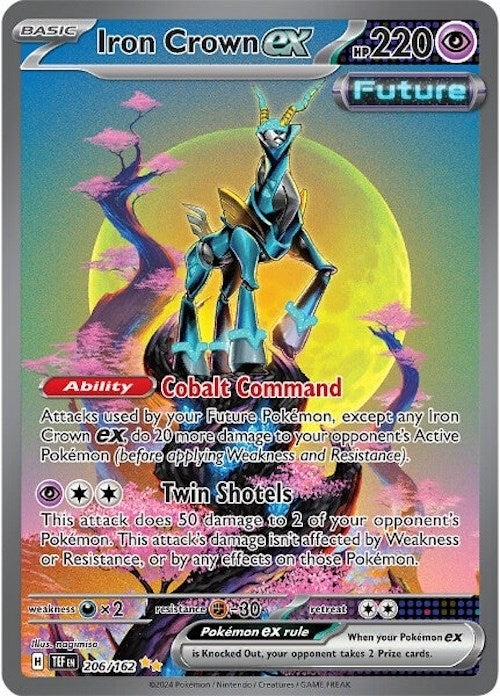 Image for Iron Crown ex (206/162) (TEF) - Pokemon