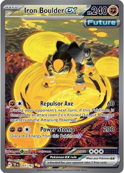 Image for Iron Boulder ex (207/162) (TEF) - Pokemon