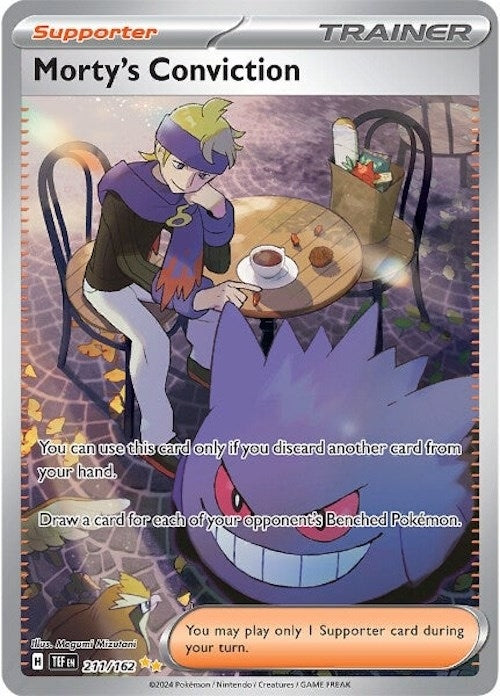 Image for Morty's Conviction (211/162) (TEF) - Pokemon