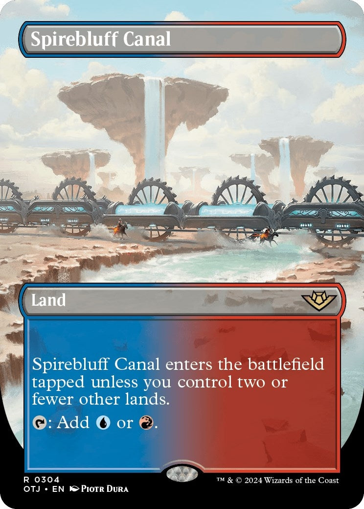 Image for Spirebluff Canal (Borderless) (304) - Magic: The Gathering
