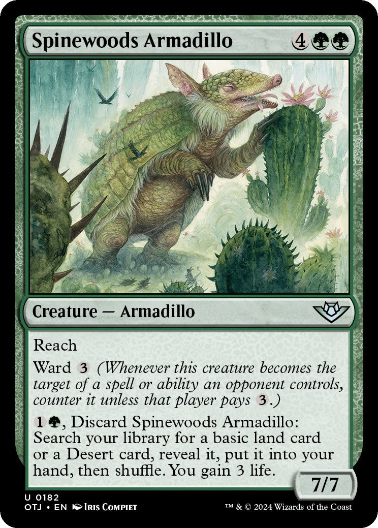Image for Spinewoods Armadillo (182) - Magic: The Gathering